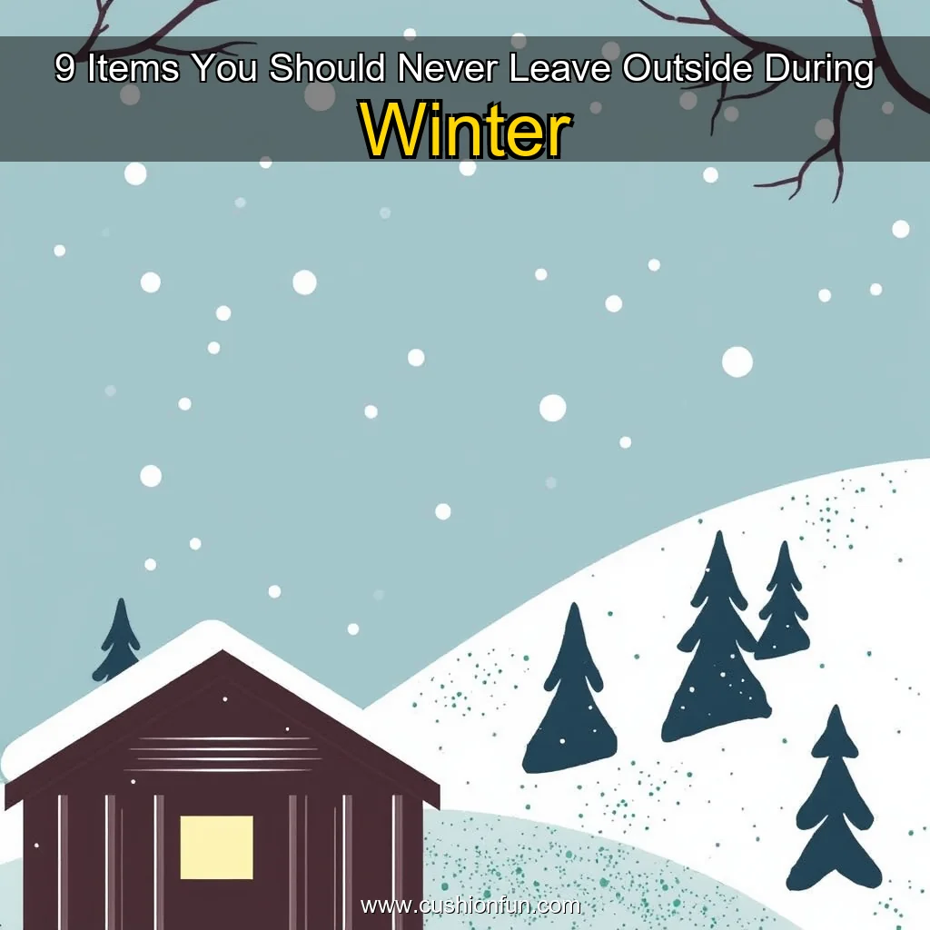 Read more about the article 9 Items You Should Never Leave Outside During Winter