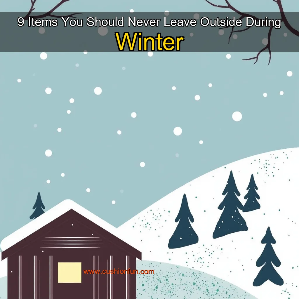 Read more about the article 9 Items You Should Never Leave Outside During Winter