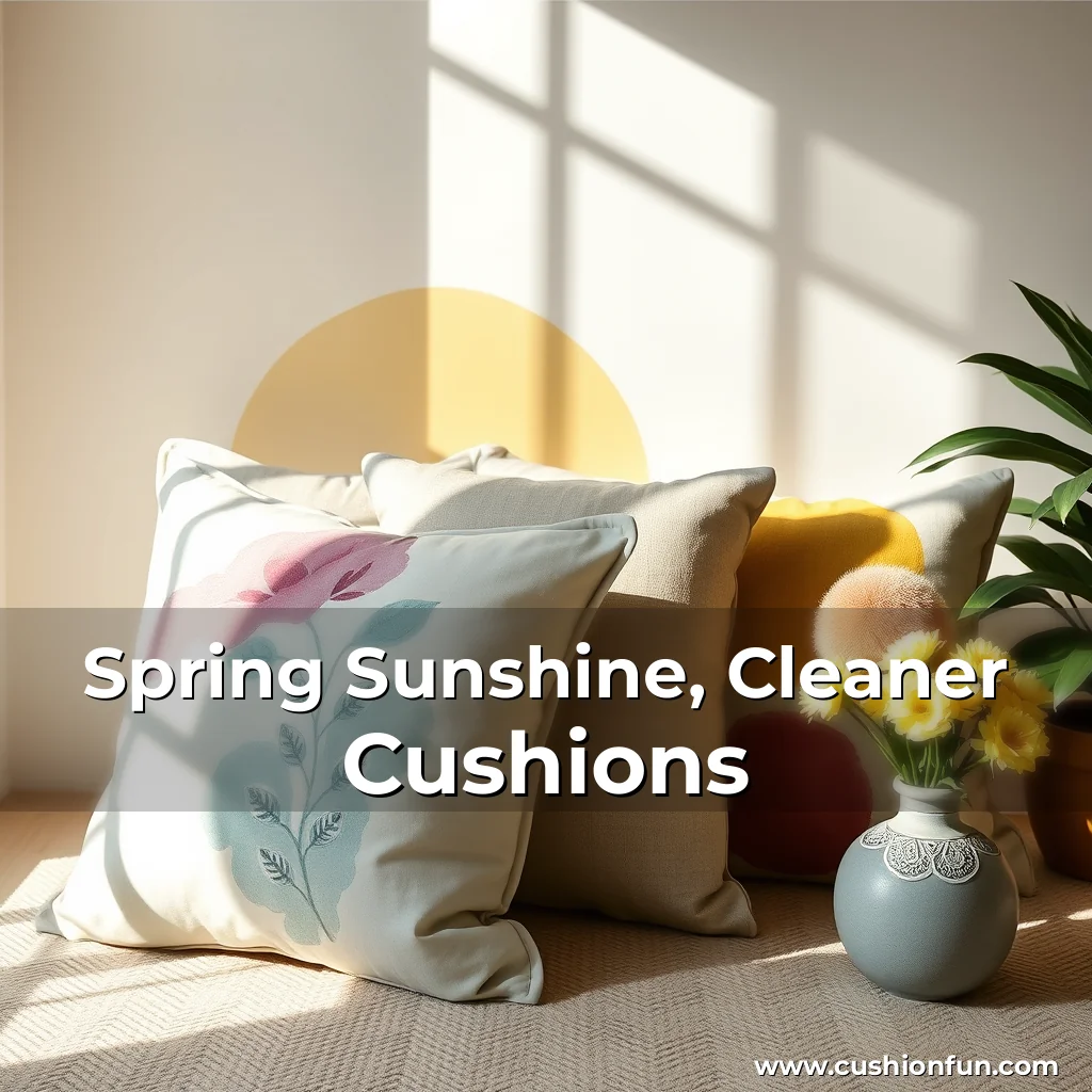 Read more about the article Spring Sunshine, Cleaner Cushions