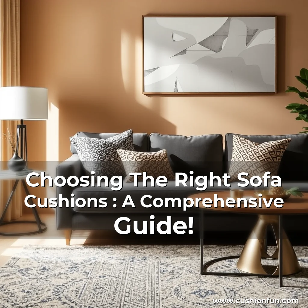 Read more about the article Choosing The Right Sofa Cushions : A Comprehensive Guide!
