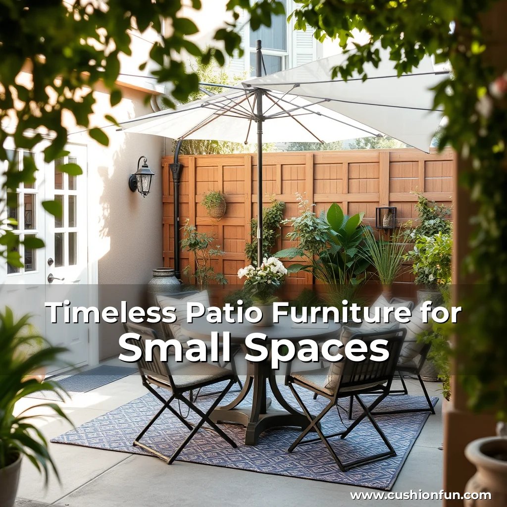 Read more about the article Timeless Patio Furniture for Small Spaces