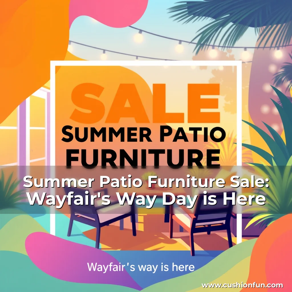 Read more about the article Summer Patio Furniture Sale: Wayfair’s Way Day is Here