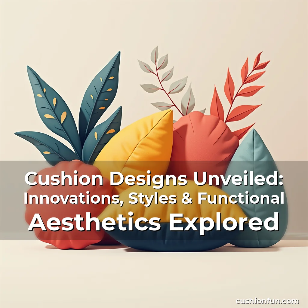 Read more about the article Cushion Designs Unveiled: Innovations, Styles & Functional Aesthetics Explored