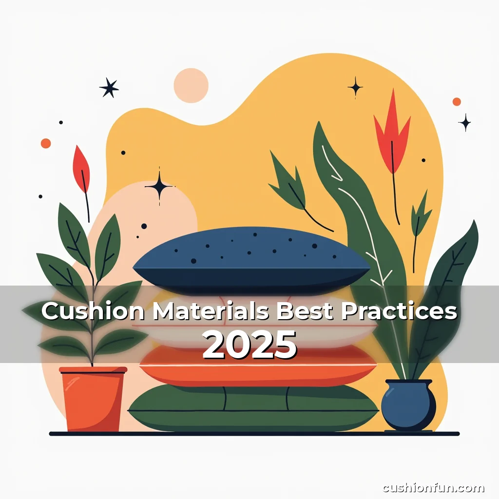 Artistic representation for Cushion Materials Best Practices 2025