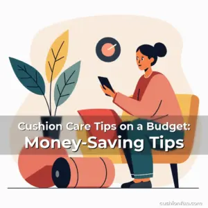 Artistic representation for Cushion Care Tips on a Budget: Money-Saving Tips