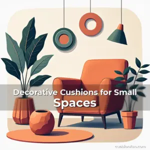 Artistic representation for Decorative Cushions for Small Spaces