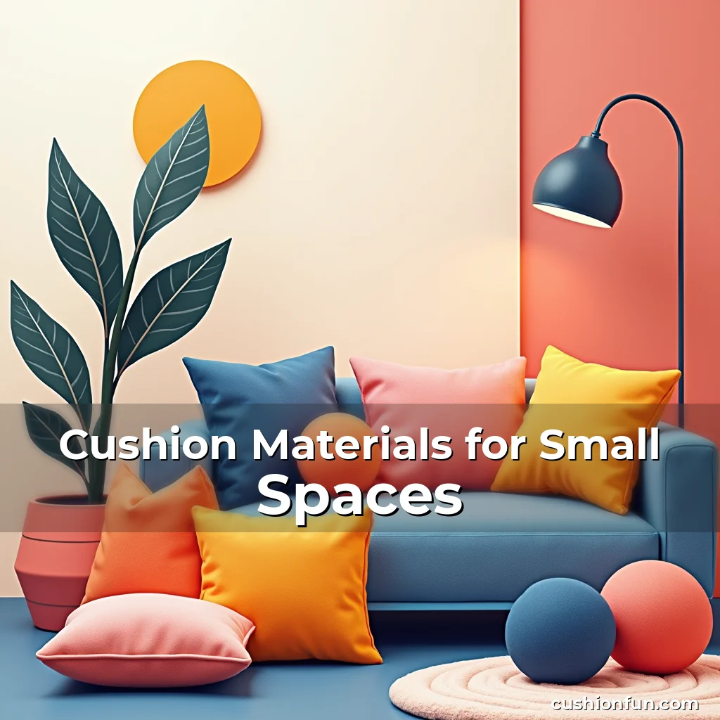 Artistic representation for Cushion Materials for Small Spaces
