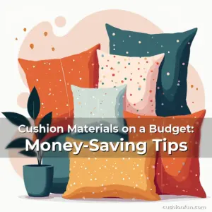 Artistic representation for Cushion Materials on a Budget: Money-Saving Tips
