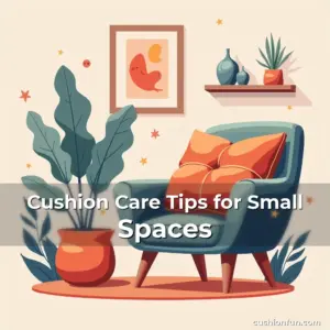 Artistic representation for Cushion Care Tips for Small Spaces