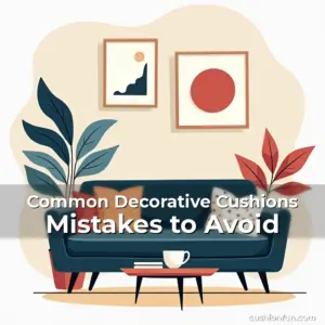 Artistic representation for Common Decorative Cushions Mistakes to Avoid