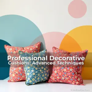 Artistic representation for Professional Decorative Cushions: Advanced Techniques