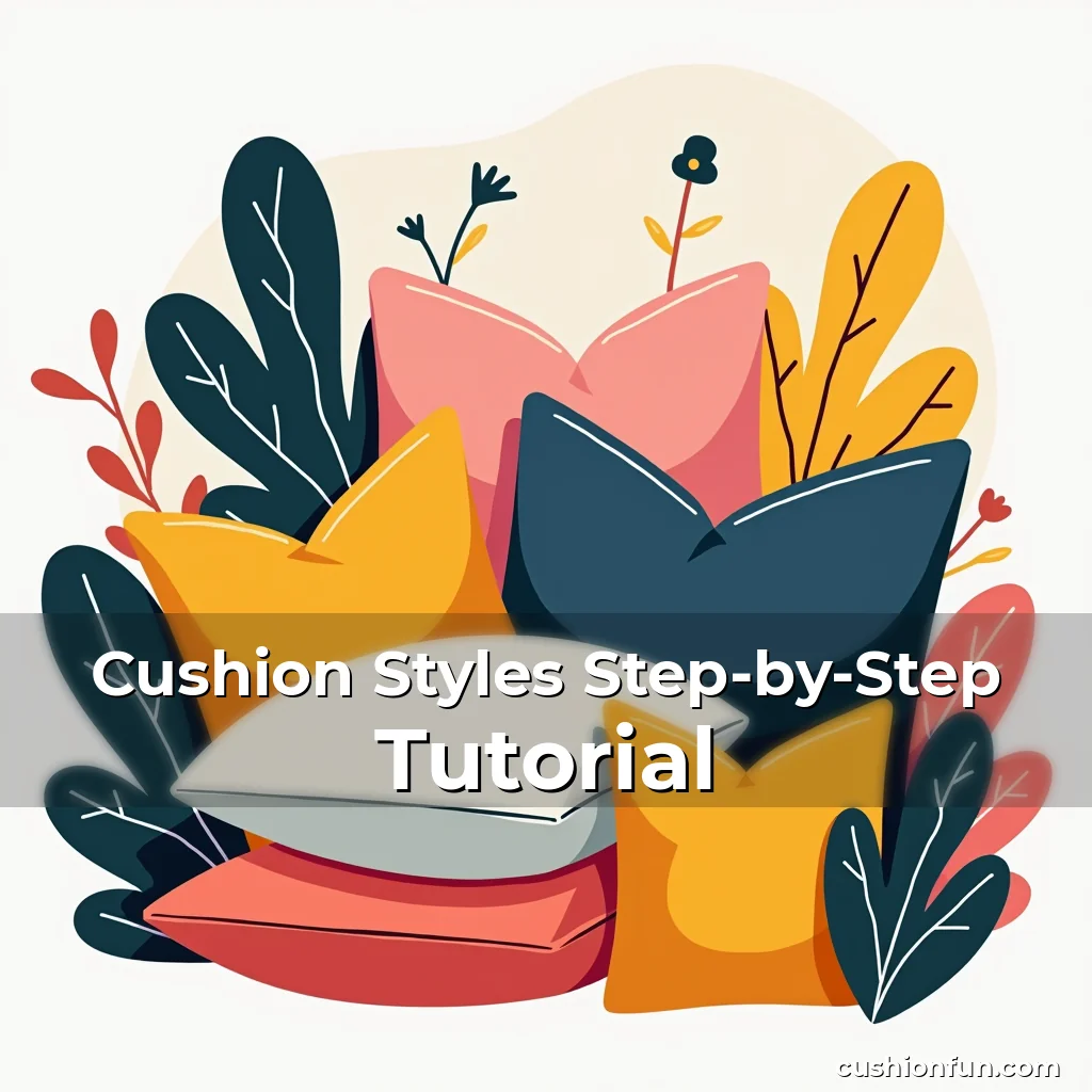 Artistic representation for Cushion Styles Step-by-Step Tutorial
