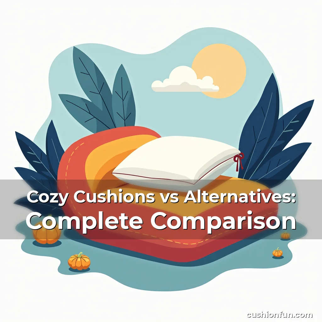 Artistic representation for Cozy Cushions vs Alternatives: Complete Comparison