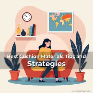 Artistic representation for Best Cushion Materials Tips and Strategies