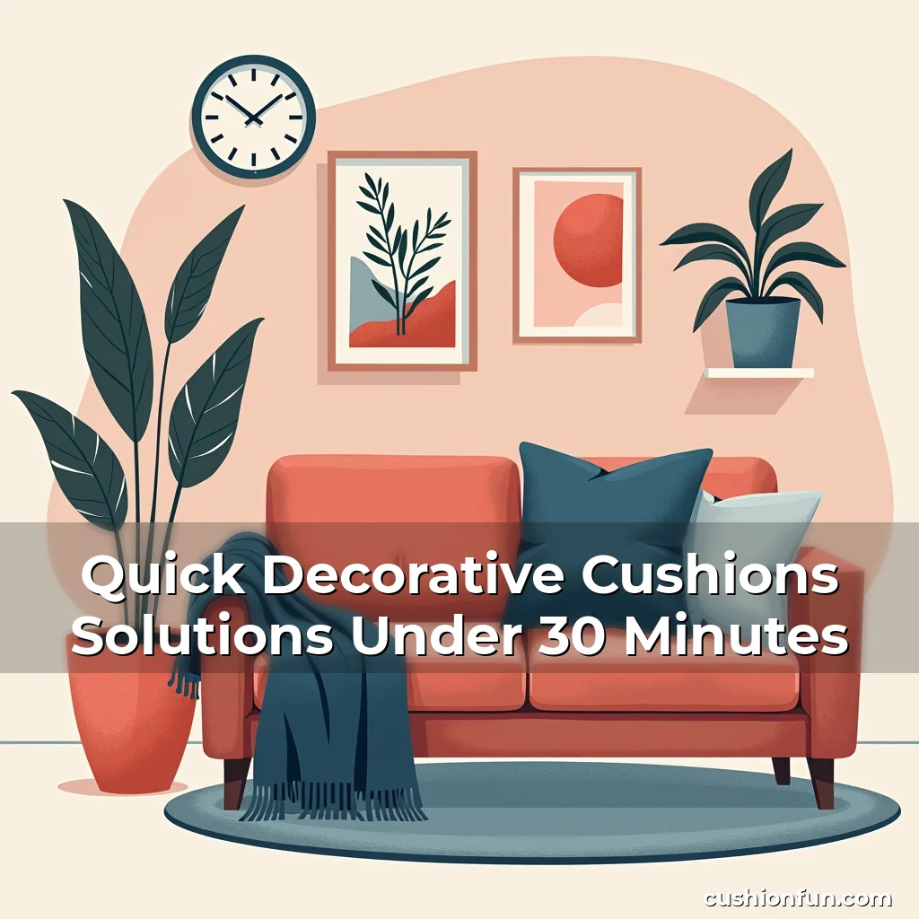Artistic representation for Quick Decorative Cushions Solutions Under 30 Minutes
