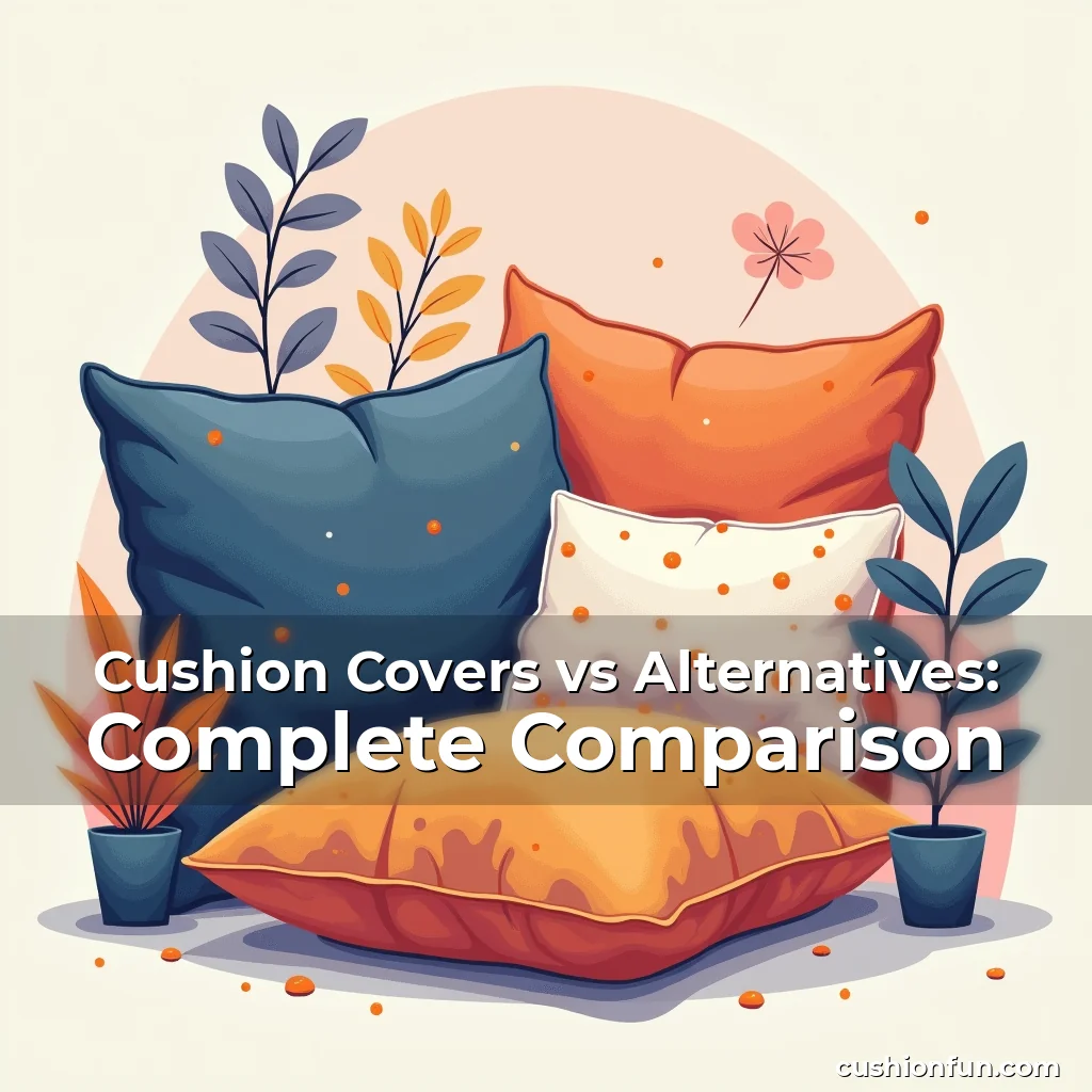 Artistic representation for Cushion Covers vs Alternatives: Complete Comparison