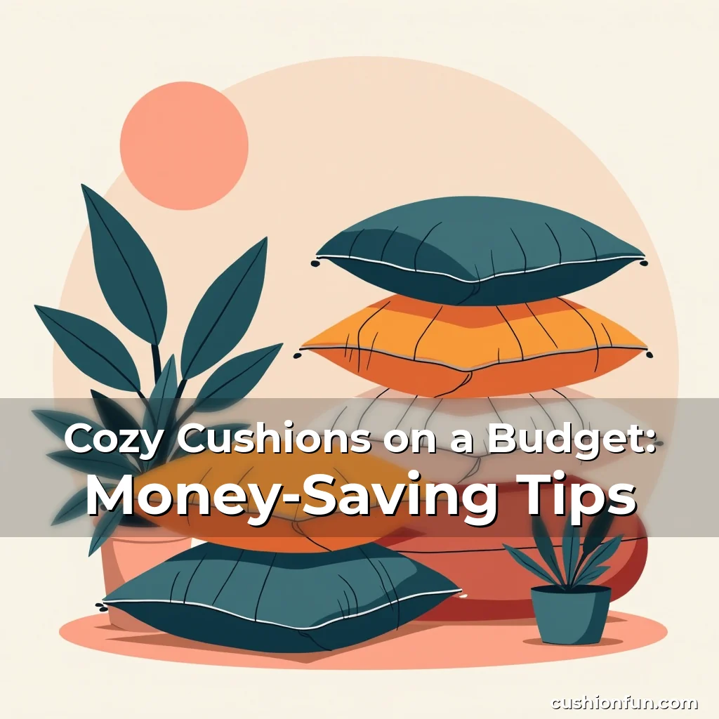 Artistic representation for Cozy Cushions on a Budget: Money-Saving Tips