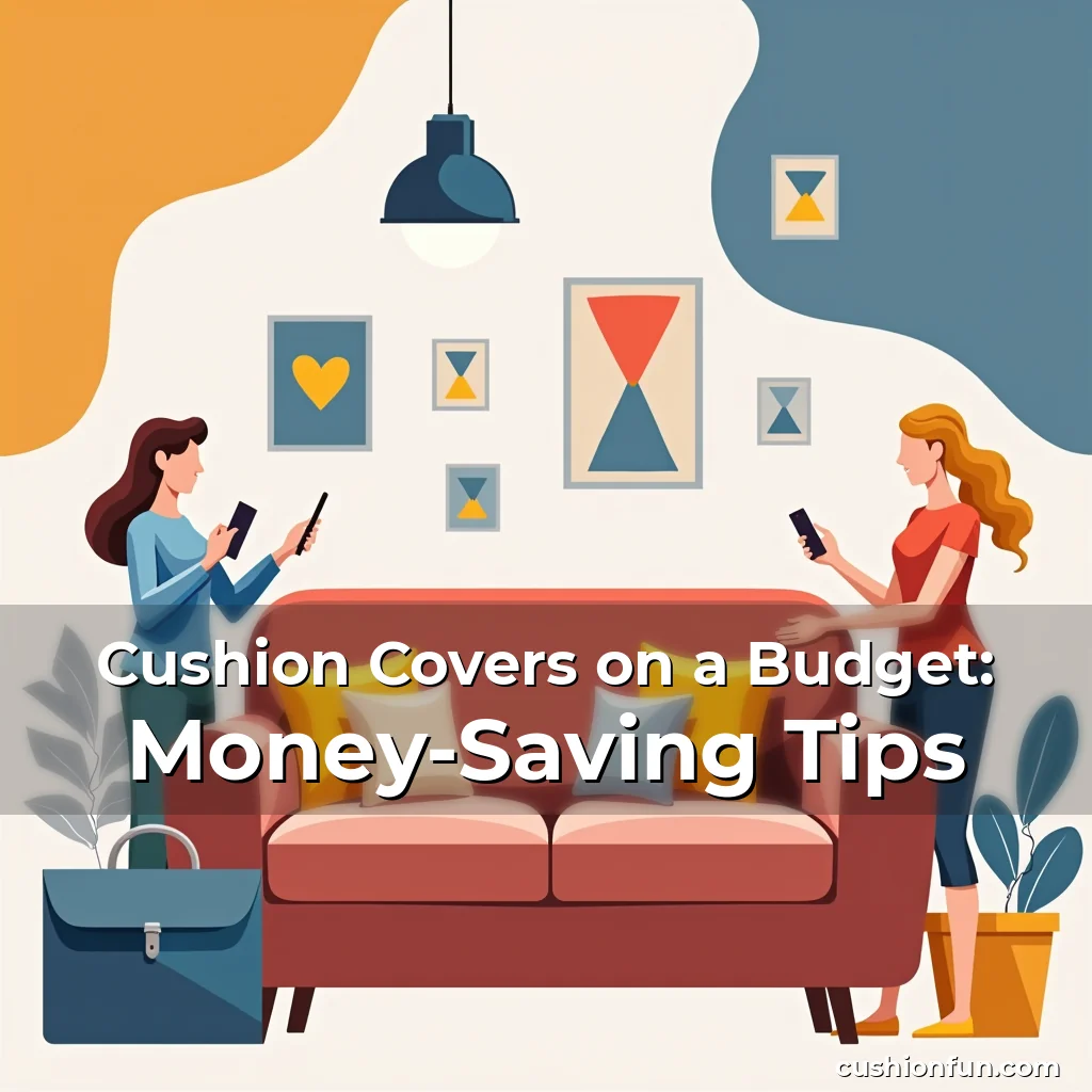Artistic representation for Cushion Covers on a Budget: Money-Saving Tips