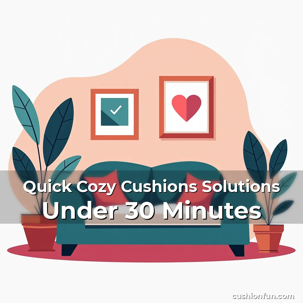 Artistic representation for Quick Cozy Cushions Solutions Under 30 Minutes